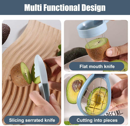 Avocado Cutter Kit, 3 in 1 Avocado Slicer Tools with Comfortable Handle for Home Kitchen
