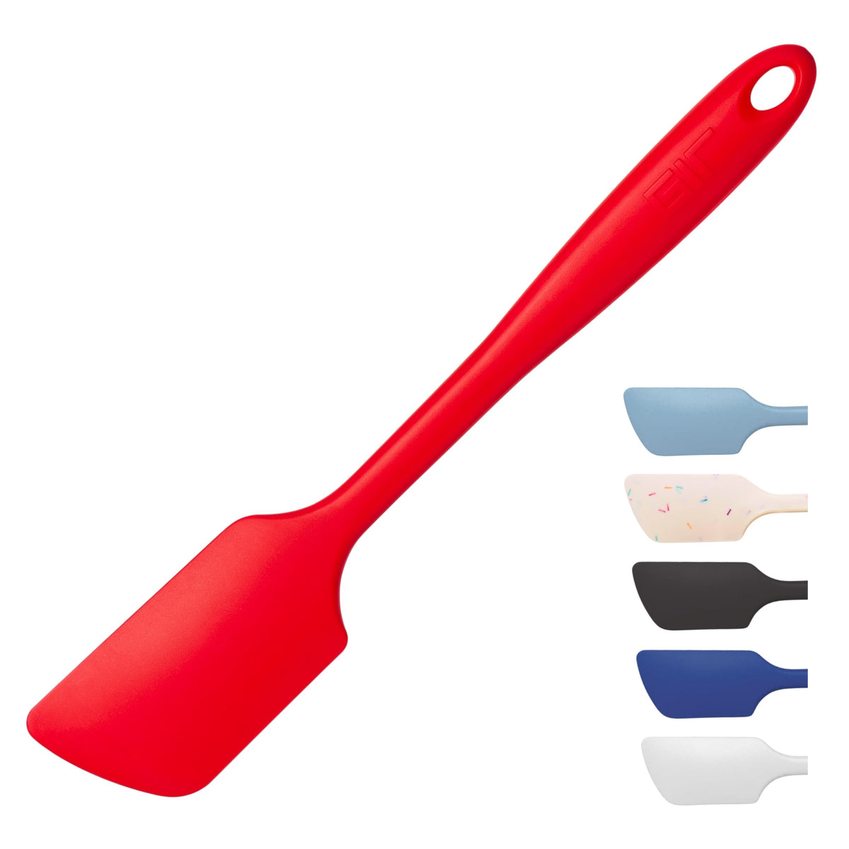 GIR: Get It Right Silicone Spatula Spoonula, Non-toxic Cooking Utensils for Nonstick Cookware, Cooking and Baking - Skinny- 11IN - Slate