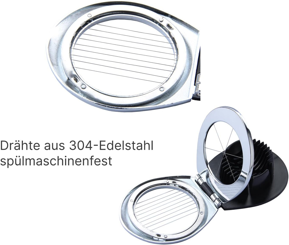 Multi Function Stainless Steel Egg Slicer for Hard Boiled Eggs