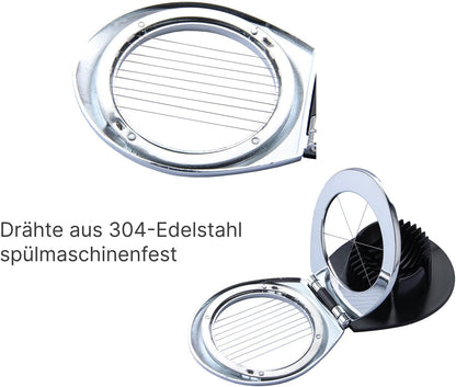 Multi Function Stainless Steel Egg Slicer for Hard Boiled Eggs