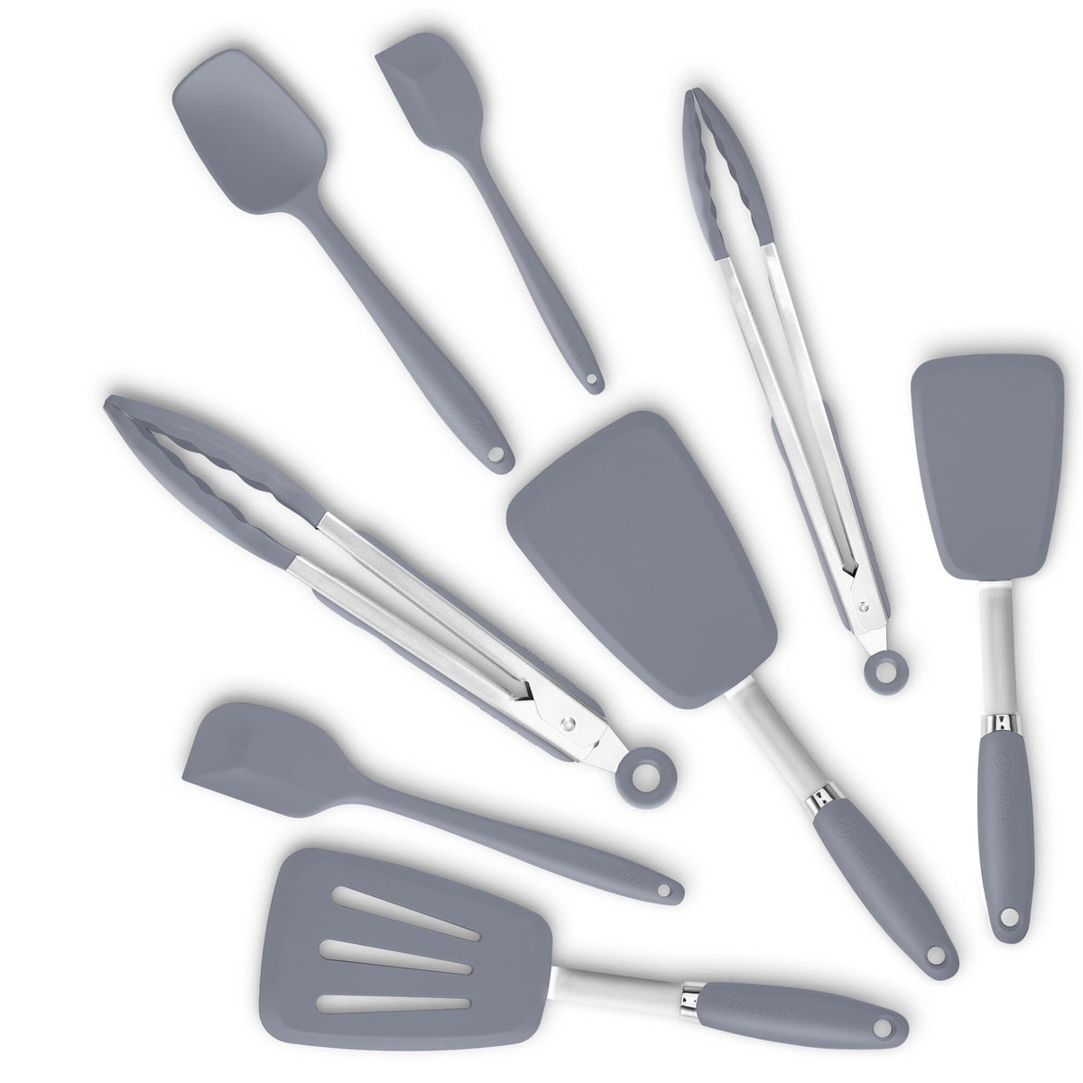 3-Piece Silicone Spatula Set, 600°F Heat Resistant, Black
