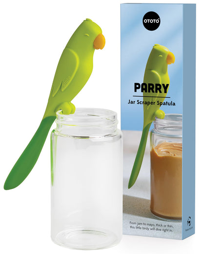 OTOTO Jar Scraper Spatula - Silicone Scraper, Cute Kitchen Accessories, Unique Fun Cooking Kitchen Gadgets for Foodies - BPA-free & 100% Food Safe (Mary Cat)