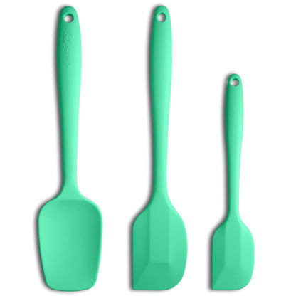 3-Piece Silicone Spatula Set, 600°F Heat Resistant, Black