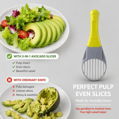 Avocado Slicer Tool 3 in 1, Safe, Compact, Kid-Friendly