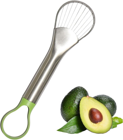 QPQ 2-in-1 Avocado Slicer & Pitter, Stainless Steel Kitchen Tool