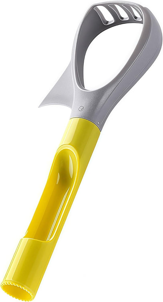 HeCotia Multi-Function Avocado Slicer, 3 in 1 Avocado Pitter Masher and Peeler with Comfort Grip Handle Fruit Corer Remover for Apples Pears Fruits Salads