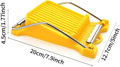 Multipurpose Luncheon Meat Slicer Egg Slicer Cuts 10 Slices for Eggs, Hams, Avocados, Bananas, Onions, Soft Food and Fruits(2PCS)