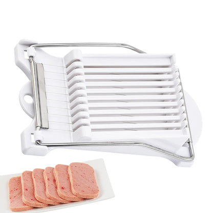 Cheese Slicer Cutter Tool | Luncheon Meat Slicer | Tomato Slicer Kit, Stainless Steel Luncheon Meat Slicer, Handheld Quick Slicer Evenly Strong For Cheese, Ham, Avocado, Hot Dogs