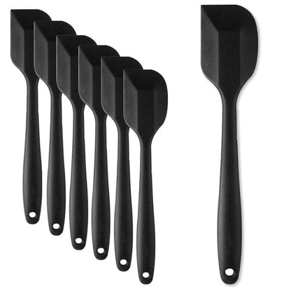 KAKAMINA Silicone Spatula Set, 8 Pack 11 Inch, Sturdy Steel Core