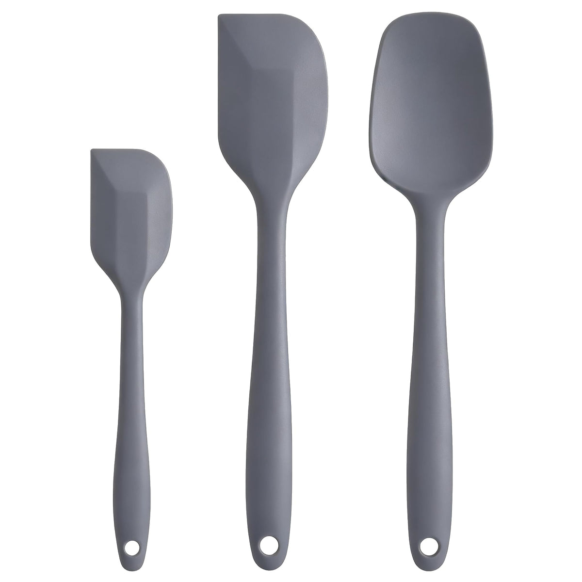 Silicone Spatula Set - Rubber Spatula - 600°F Heat Resistant Baking Spoon & Spatulas (Pink)