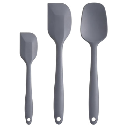Silicone Spatula Set - Rubber Spatula - 600°F Heat Resistant Baking Spoon & Spatulas (Pink)