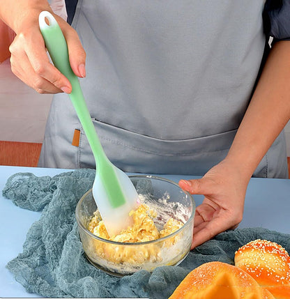 5PCS Silicone Spatula Set Heat Resistant Cake Cream Butter Spatulas Mixing Batter Scraper Non-Stick Flexible Baking Cooking Tool BPA-Free