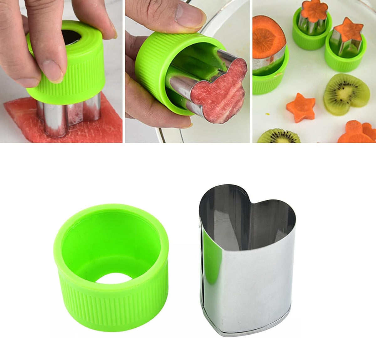 9PCS Fruit Scooper Cutter Shapes Seed Remover Set, Fruit Slicers for Apple Slicer, Avocado Watermelon Cutter, Kiwifruit Scooper, 304 Stainless Steel