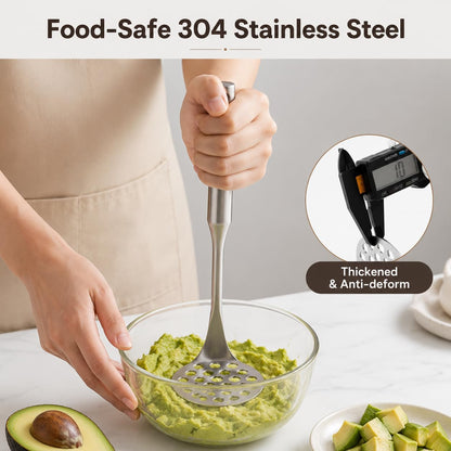 Avocado Slicer, Avocado Tool 3-In-1 & Avocado Masher Stainless Steel, Dishwasher Safe, Quickly Slices and Masher, Food-Grade Safe, for Avocado Cutting and Peeling