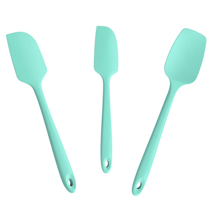Doosu 600°F Heat Resistant Silicone Spatula Scrapers (Set of 4, Multi-3)