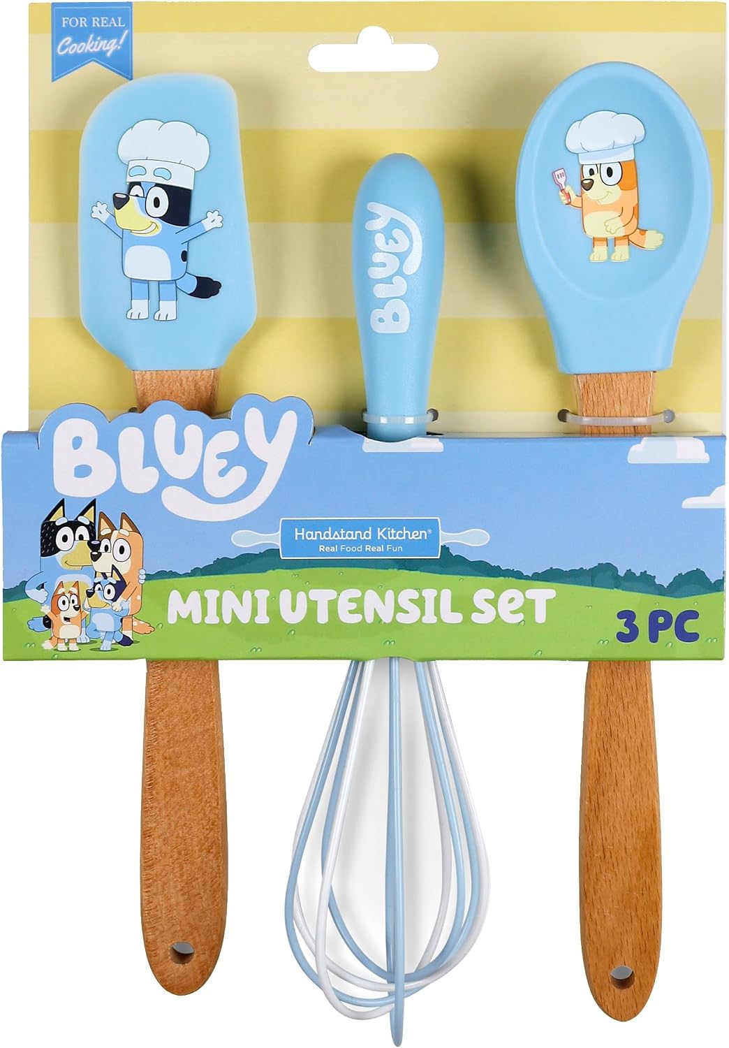 Handstand Kitchen Bluey Silicone Kids Baking Utensil Set for Child Hands