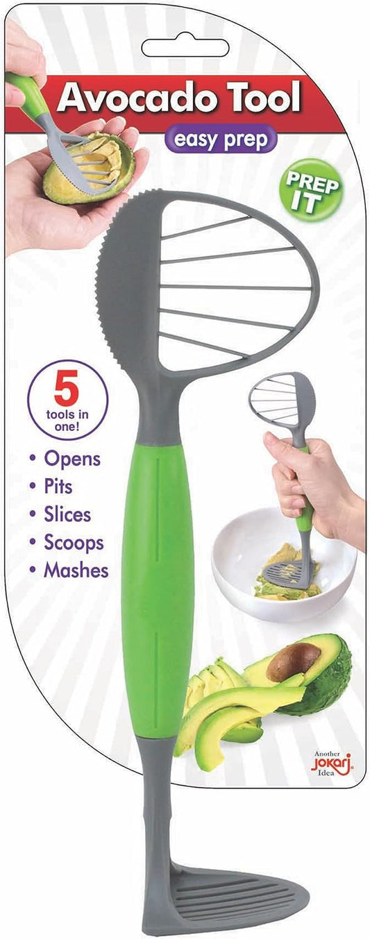 JOKARI Avocado Tool - 5-in-1 Opener Knife, Pitter, Slicer, Scoop and Masher