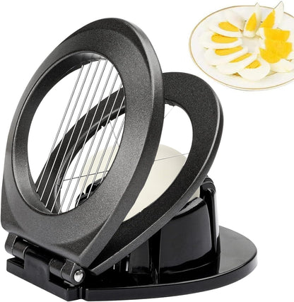 BIBURY Egg Slicer for Hard Boiled Eggs, Egg Cutter with 3 Slicing Styles