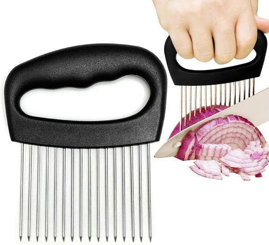Extra-Large Onion Slicer – 304 Steel 16-Needle Cutter for Kitchen