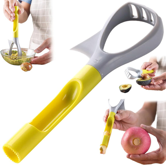 Avocado Slicer Tool Avocado Cutter, 3-In-1 Avocado Slicer, Reusable Avocado Masher with Comfortable Handle, Multi-Function Avocado Tool 8.4x2.7x1.3inch