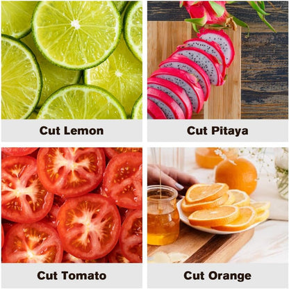 Stainless Steel Onion Slice Holder, 2025 New Multifunctional Onion Slicer Chopper Vegetable Cutter, Premium Avocados Lemon Potato Tomato Carrots and Other Vegetable Fixing Slicer (1)