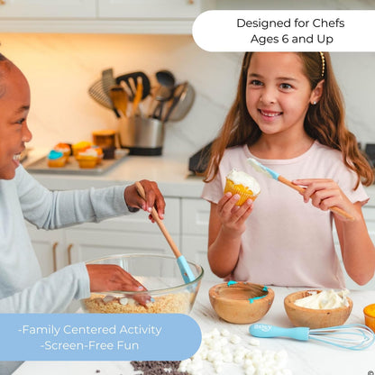 Handstand Kitchen Bluey Silicone Kids Baking Utensil Set for Child Hands