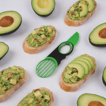 3 in 1 Avocado slicer,dishwasher safe(Green)