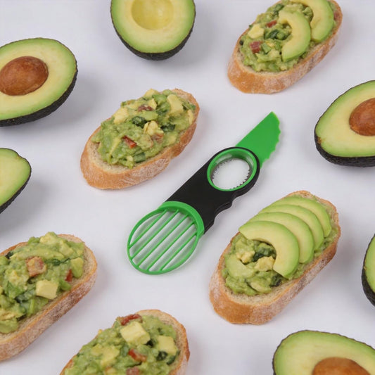 3 in 1 Avocado slicer,dishwasher safe(Green)