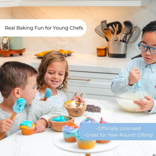 Handstand Kitchen Bluey Silicone Kids Baking Utensil Set for Child Hands