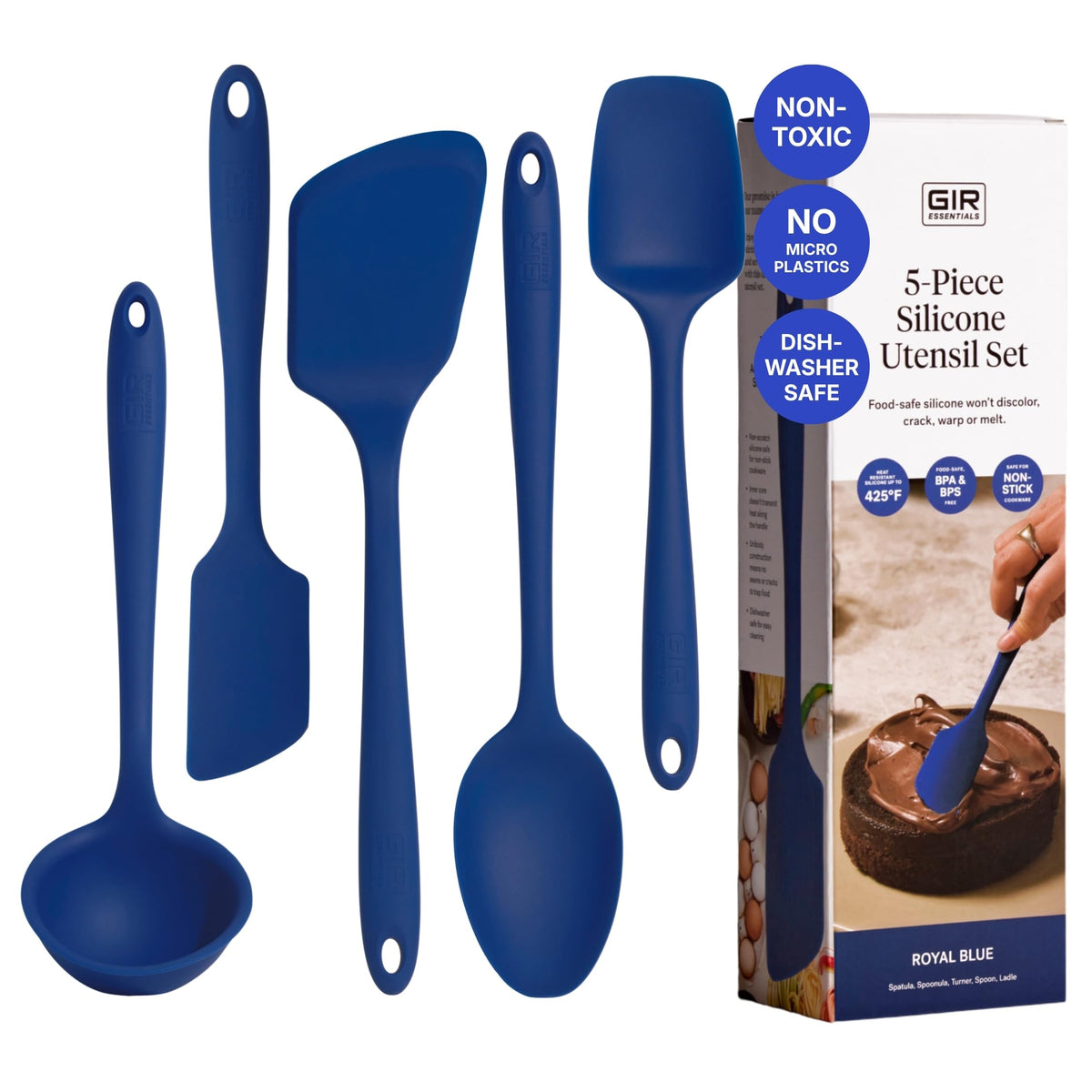 GIR: 5-Piece Silicone Essentials Kitchen Utensils Set – Rose