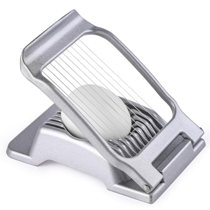 Multipurpose Heavy Duty Aluminium Egg Slicer, Stainless Steel Wire, Sliver