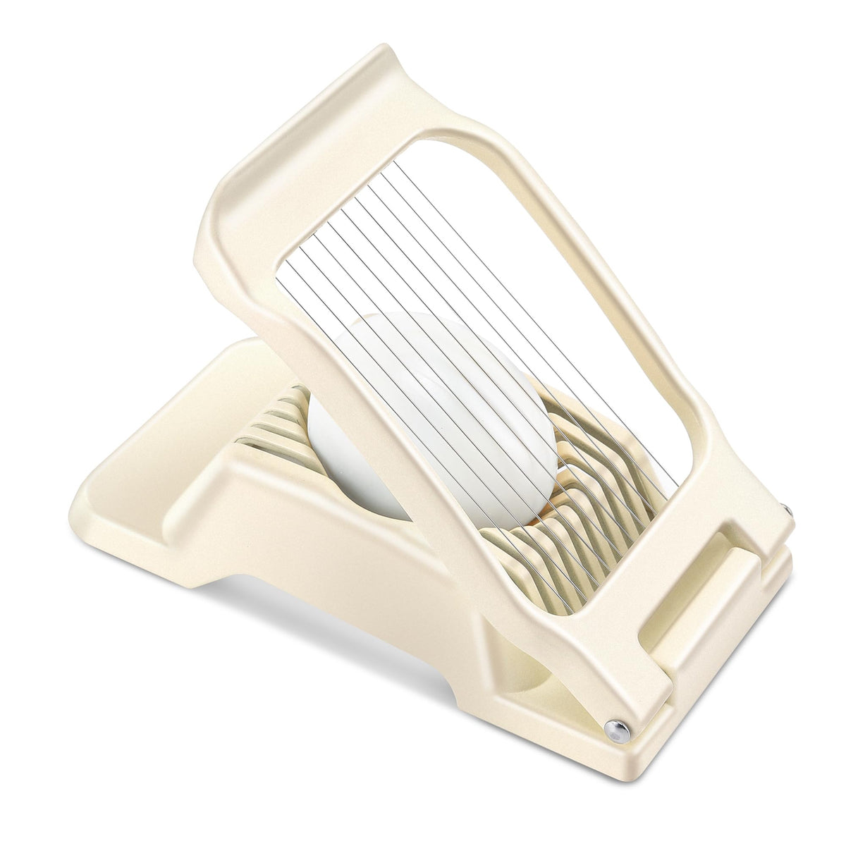 Multipurpose Heavy Duty Aluminium Egg Slicer, Stainless Steel Wire, Sliver