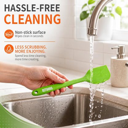 Silicone Spatula Set, 5-Piece Heat Resistant Scraper Tools