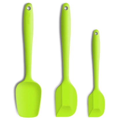 3-Piece Silicone Spatula Set, 600°F Heat Resistant, Black