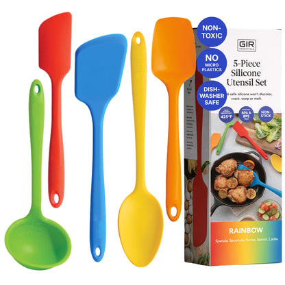 GIR: 5-Piece Silicone Essentials Kitchen Utensils Set – Rose