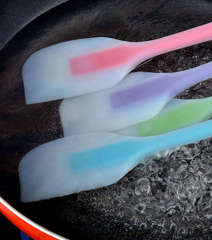 5PCS Silicone Spatula Set Heat Resistant Cake Cream Butter Spatulas Mixing Batter Scraper Non-Stick Flexible Baking Cooking Tool BPA-Free