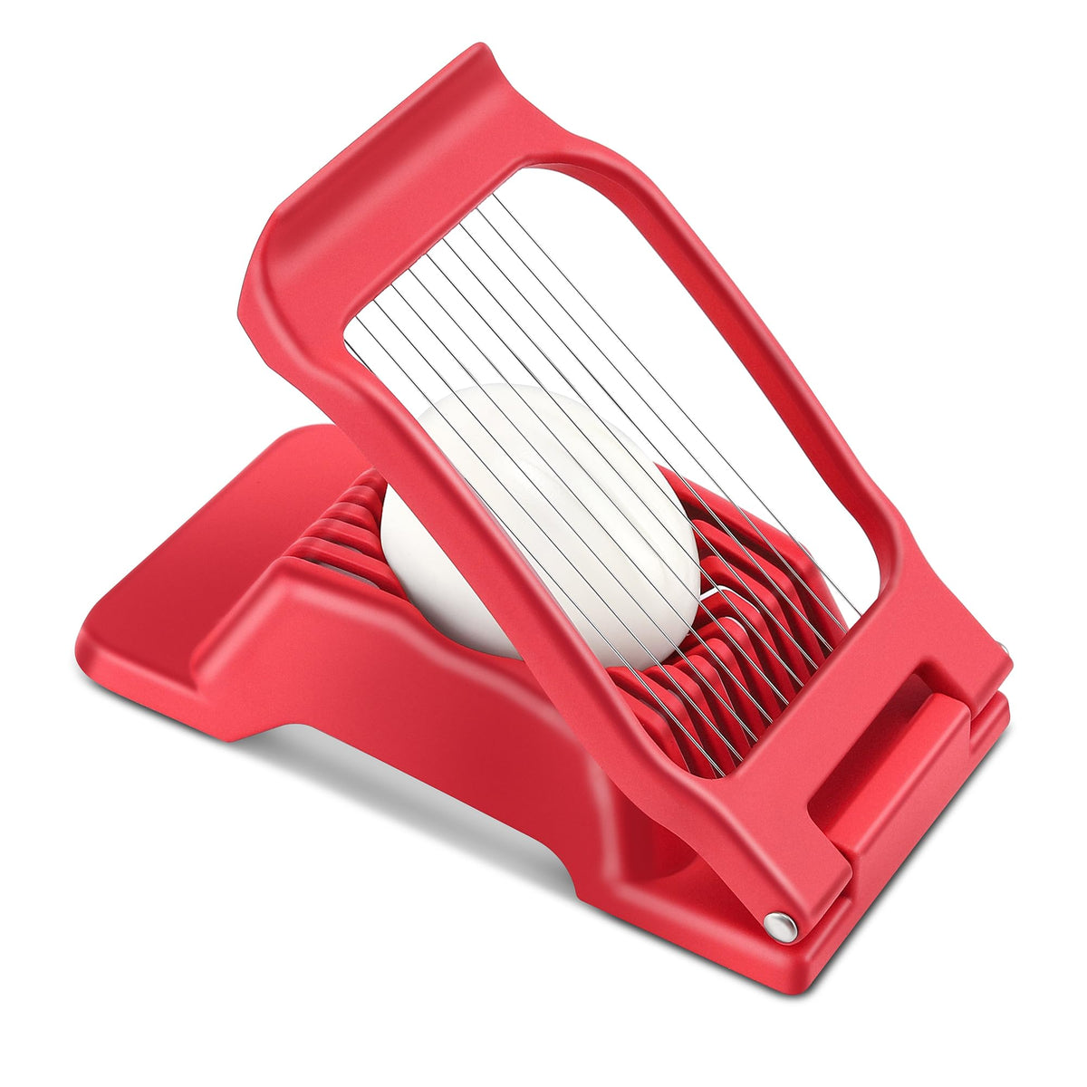 Multipurpose Heavy Duty Aluminium Egg Slicer, Stainless Steel Wire, Sliver