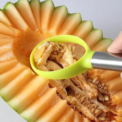 9PCS Fruit Scooper Cutter Shapes Seed Remover Set, Fruit Slicers for Apple Slicer, Avocado Watermelon Cutter, Kiwifruit Scooper, 304 Stainless Steel
