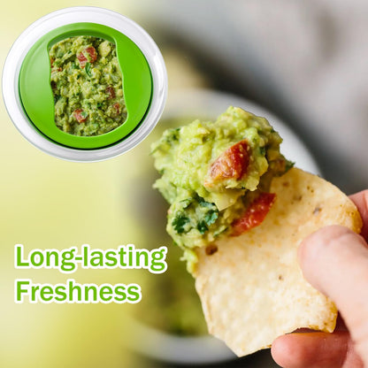2 Pack Guacamole Keeper, 4-Cup For Guacamole, Fruit, Salad Storage
