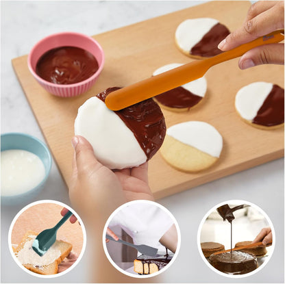 HOTEC Silicone Rubber Spatula Set, Neutral, Set of 5