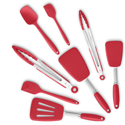 3-Piece Silicone Spatula Set, 600°F Heat Resistant, Black