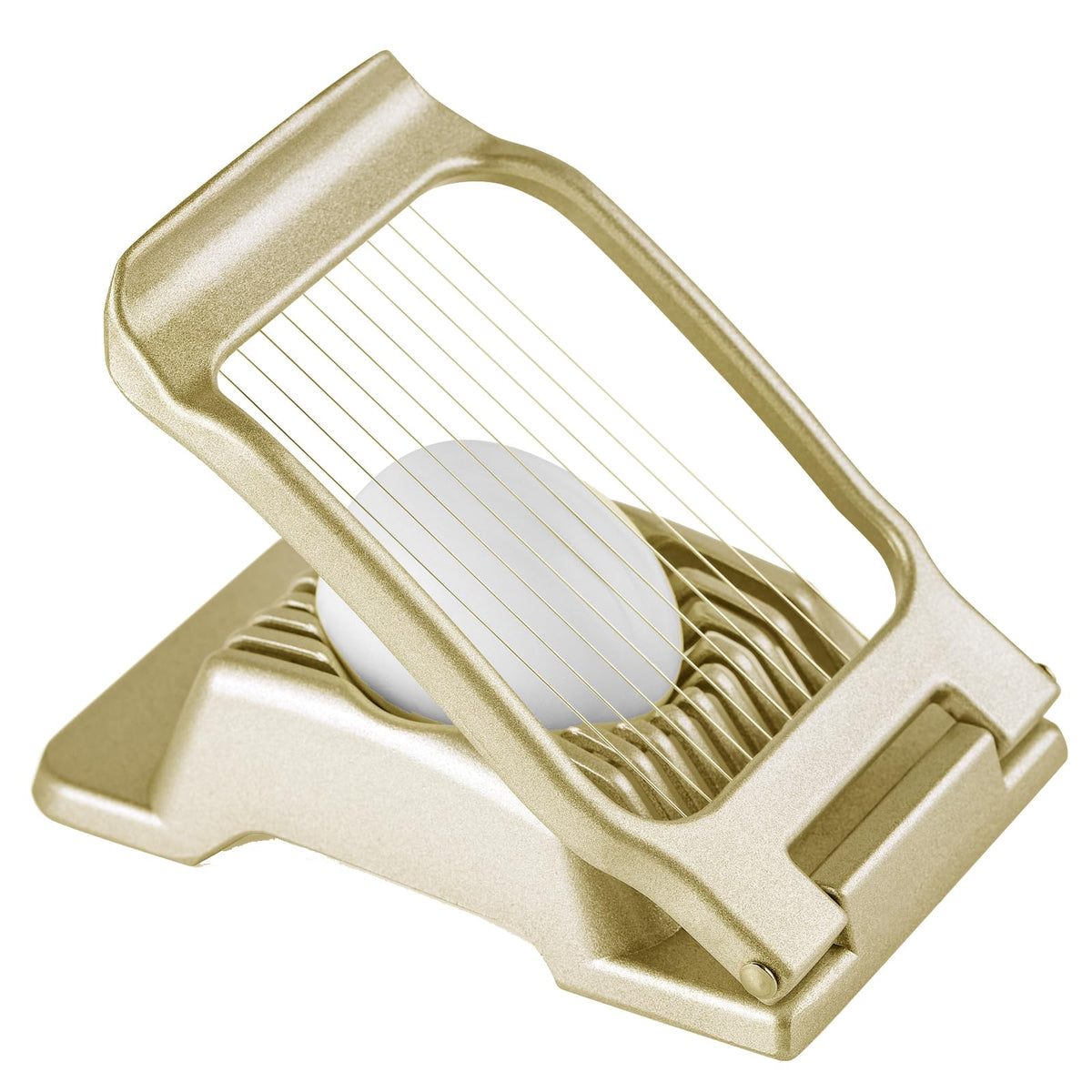 Multipurpose Heavy Duty Aluminium Egg Slicer, Stainless Steel Wire, Sliver