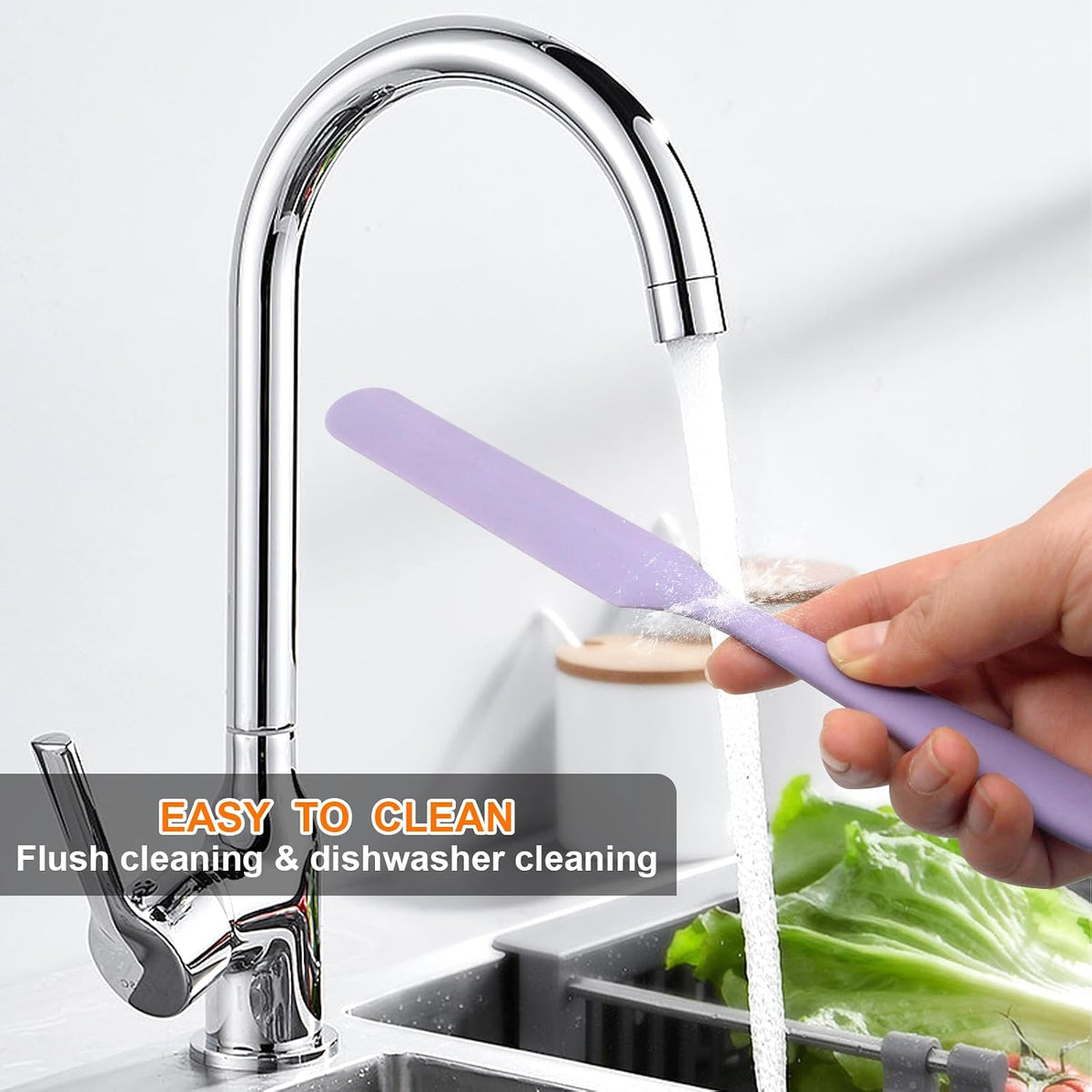 4 Pcs Silicone Jar Spatula, Small Scraper Skinny Spreader for Jars