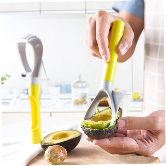 Avocado Slicer Tool Avocado Cutter, 3-In-1 Avocado Slicer, Reusable Avocado Masher with Comfortable Handle, Multi-Function Avocado Tool 8.4x2.7x1.3inch