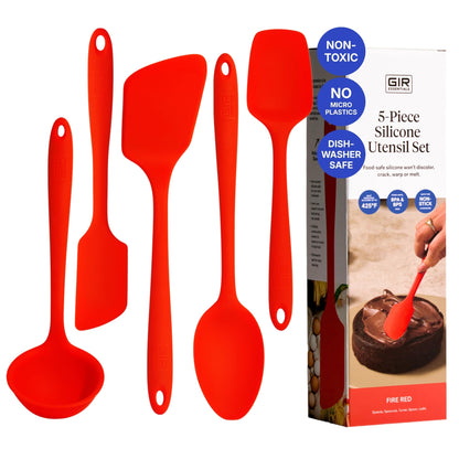 GIR: 5-Piece Silicone Essentials Kitchen Utensils Set – Rose