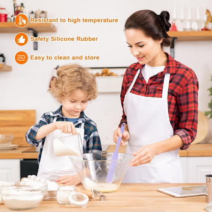 4 Pcs Silicone Jar Spatula, Small Scraper Skinny Spreader for Jars