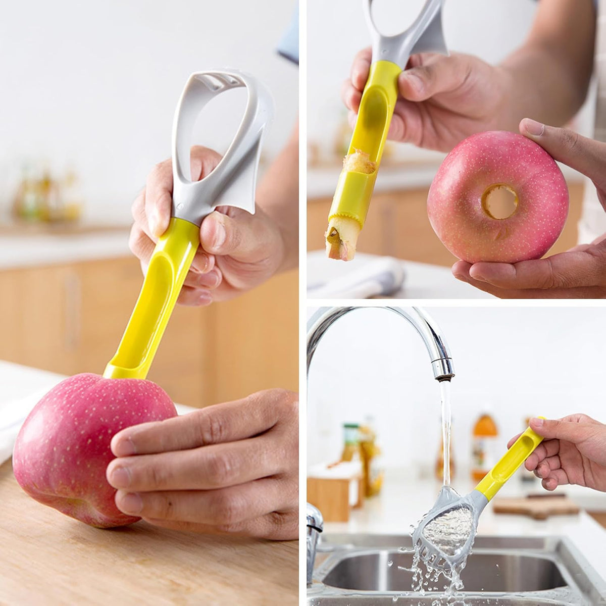 Avocado Pitters, Avocado Cutter, 3-In-1 Avocado Slicer, Reusable Avocado Masher with Comfortable Handle, Multi-Function Avocado Tool 8.4x2.7x1.3inch