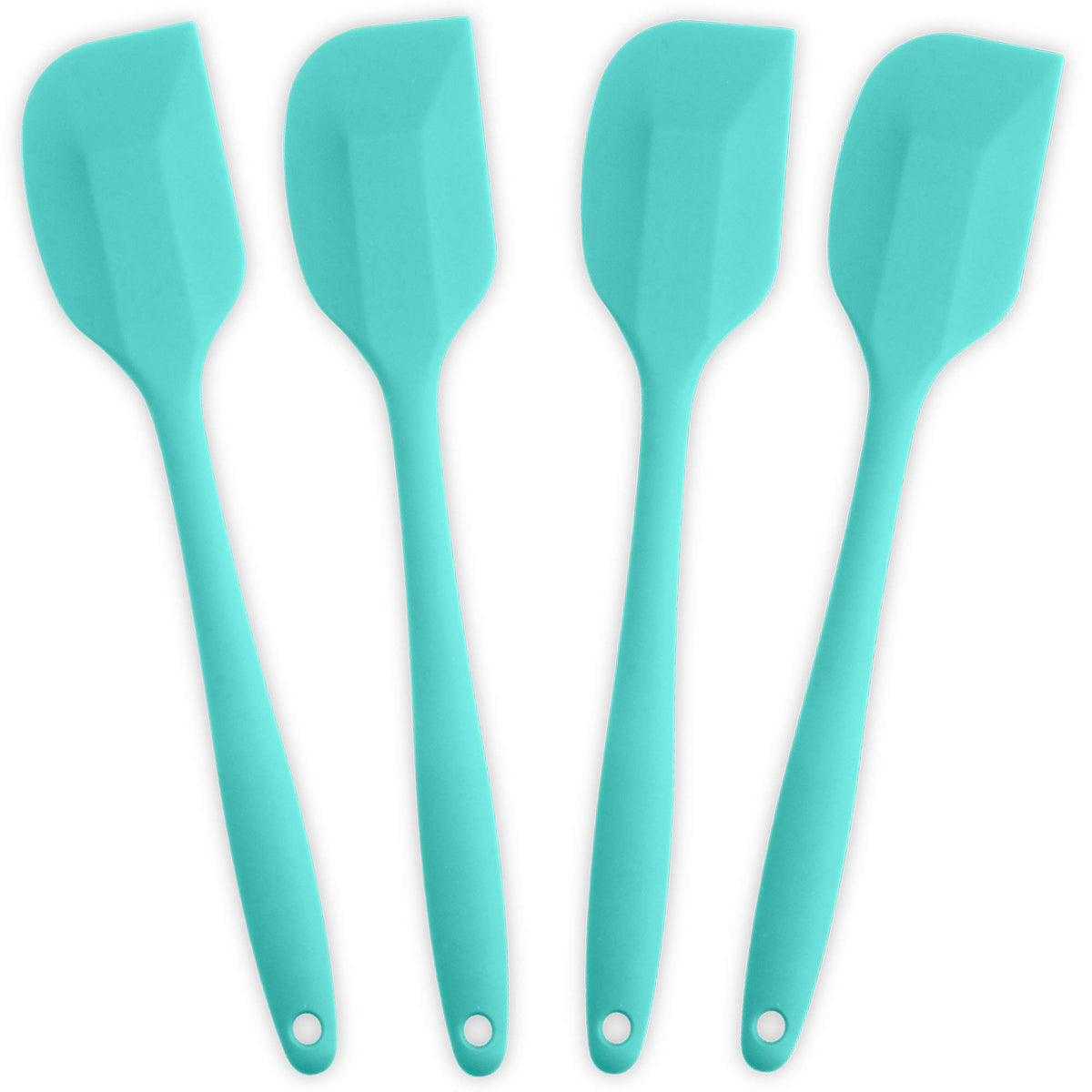 Silicone Spatula 4-piece Set,Heat-Resistant Spatulas,Non-stick Rubber Spatulas with Stainless Steel Core