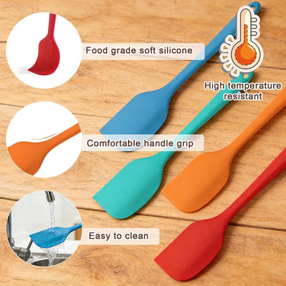 Juome Silicone Chocolate Melting Cup Set with Jar Spatulas, Heat-Resistant