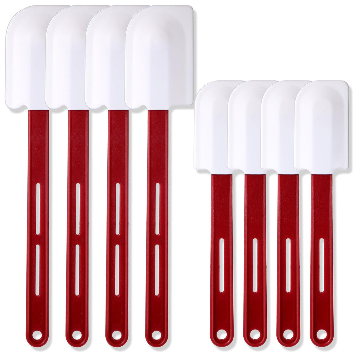 Norme 4 Pcs Commercial Rubber Spatula Heat Resistant, 14 Inch